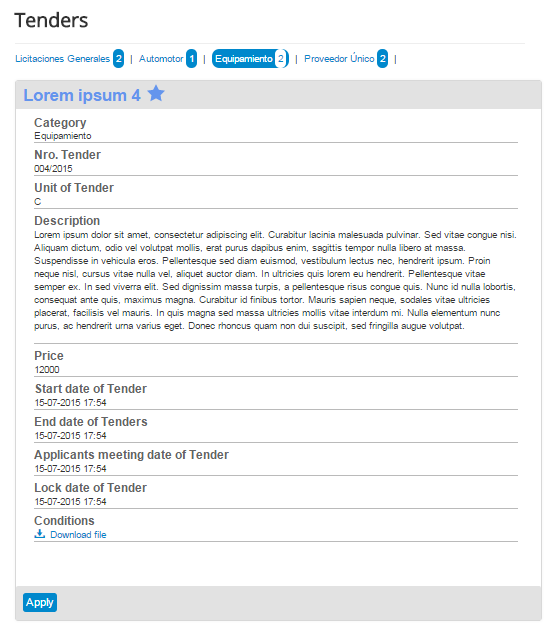 Site lista Licitaciones 1